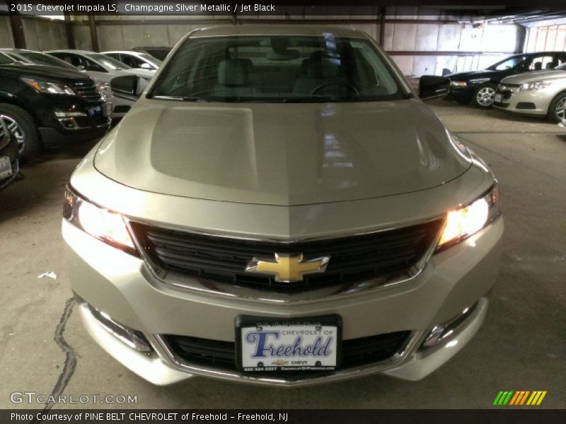 Champagne Silver Metallic / Jet Black 2015 Chevrolet Impala LS
