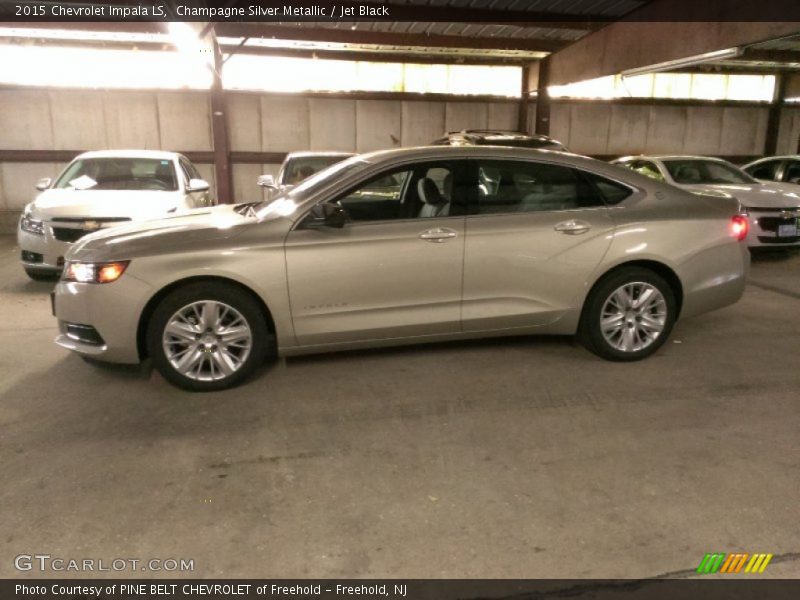 Champagne Silver Metallic / Jet Black 2015 Chevrolet Impala LS
