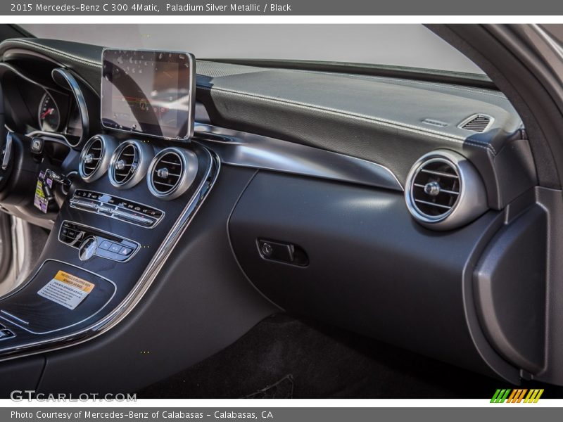 Paladium Silver Metallic / Black 2015 Mercedes-Benz C 300 4Matic