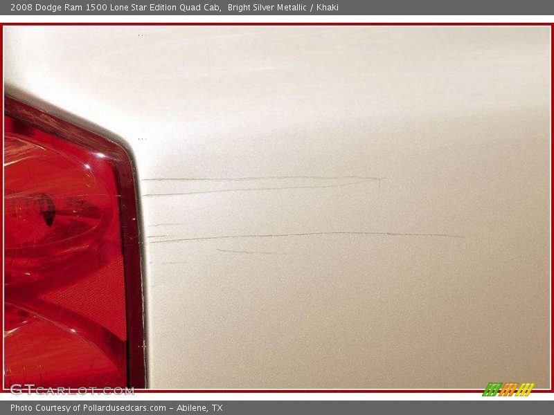 Bright Silver Metallic / Khaki 2008 Dodge Ram 1500 Lone Star Edition Quad Cab