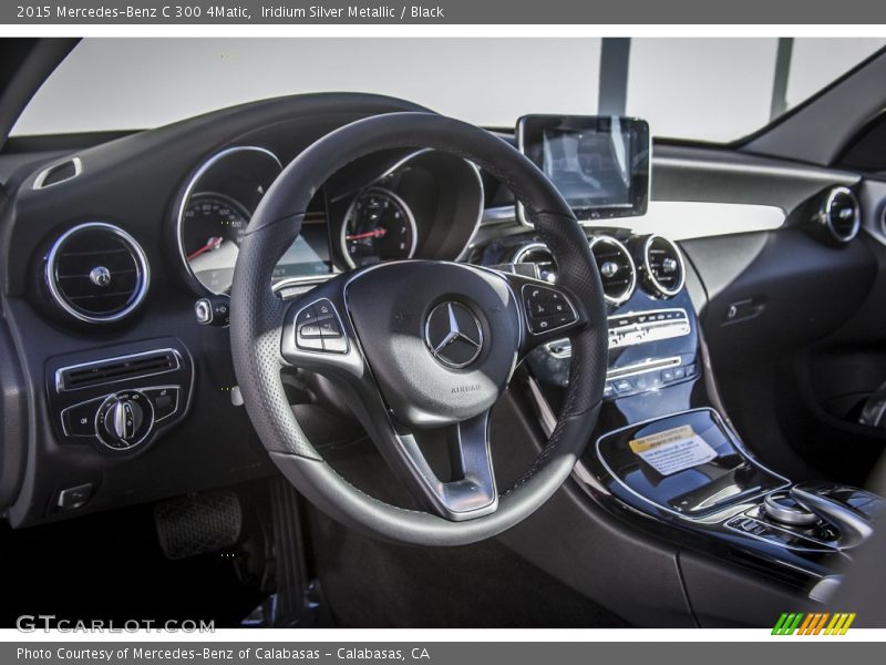 Iridium Silver Metallic / Black 2015 Mercedes-Benz C 300 4Matic