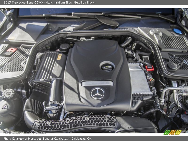 Iridium Silver Metallic / Black 2015 Mercedes-Benz C 300 4Matic