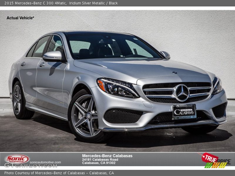 Iridium Silver Metallic / Black 2015 Mercedes-Benz C 300 4Matic