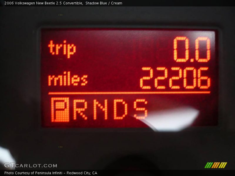 Shadow Blue / Cream 2006 Volkswagen New Beetle 2.5 Convertible