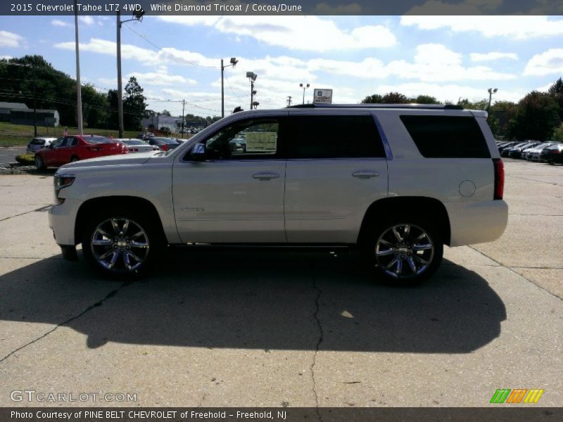 White Diamond Tricoat / Cocoa/Dune 2015 Chevrolet Tahoe LTZ 4WD