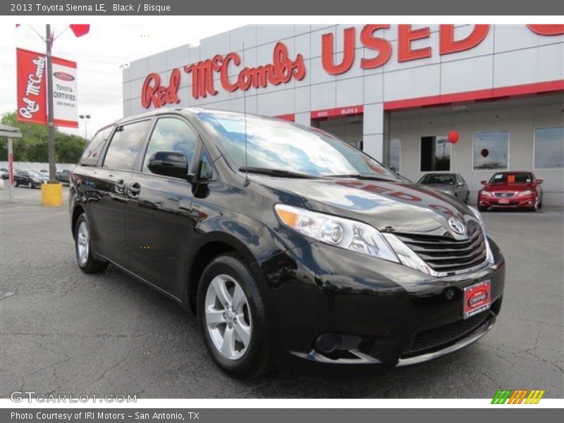 Black / Bisque 2013 Toyota Sienna LE