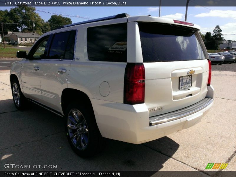 White Diamond Tricoat / Cocoa/Dune 2015 Chevrolet Tahoe LTZ 4WD