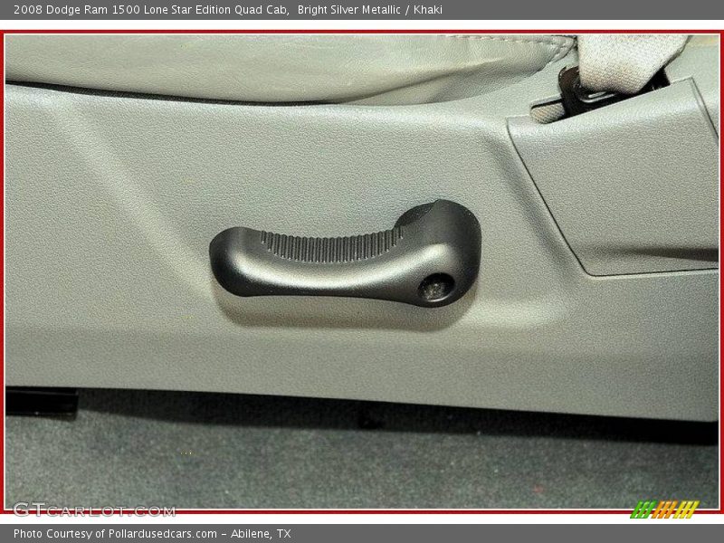 Bright Silver Metallic / Khaki 2008 Dodge Ram 1500 Lone Star Edition Quad Cab