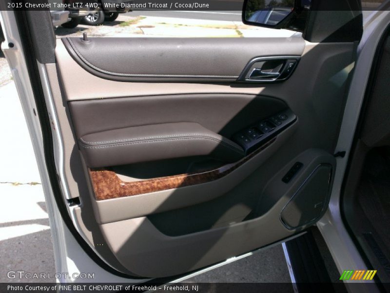 White Diamond Tricoat / Cocoa/Dune 2015 Chevrolet Tahoe LTZ 4WD