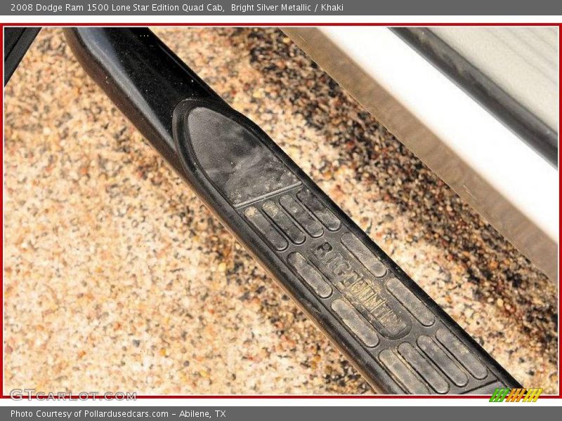 Bright Silver Metallic / Khaki 2008 Dodge Ram 1500 Lone Star Edition Quad Cab