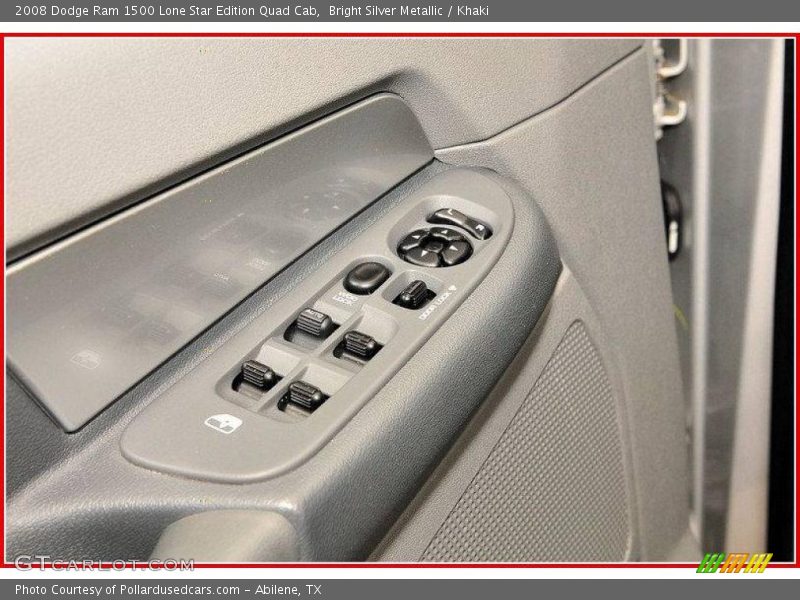 Bright Silver Metallic / Khaki 2008 Dodge Ram 1500 Lone Star Edition Quad Cab