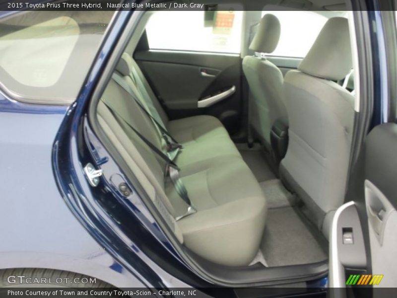 Nautical Blue Metallic / Dark Gray 2015 Toyota Prius Three Hybrid
