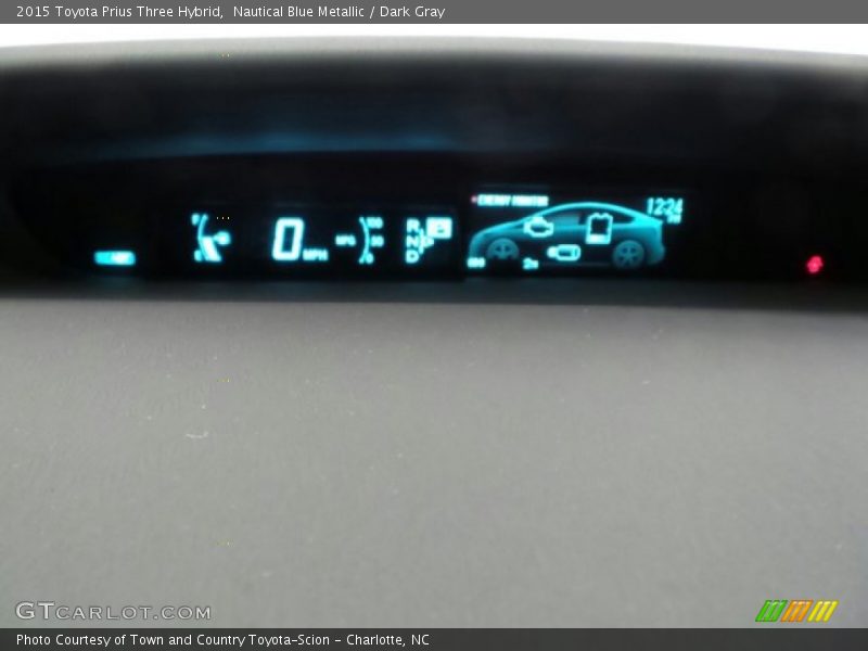 Nautical Blue Metallic / Dark Gray 2015 Toyota Prius Three Hybrid
