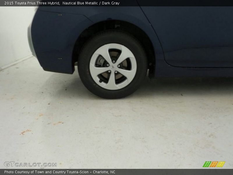 Nautical Blue Metallic / Dark Gray 2015 Toyota Prius Three Hybrid