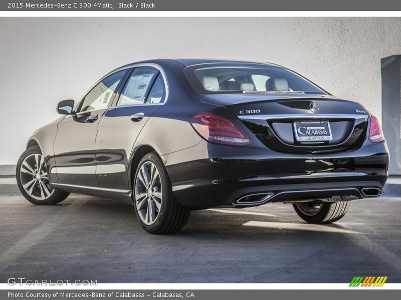 Black / Black 2015 Mercedes-Benz C 300 4Matic