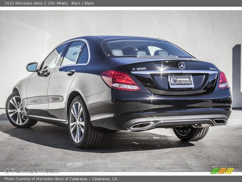 Black / Black 2015 Mercedes-Benz C 300 4Matic