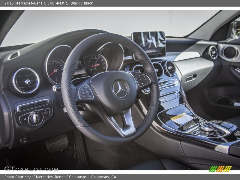 Black / Black 2015 Mercedes-Benz C 300 4Matic