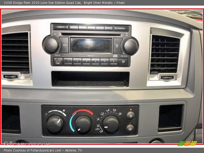 Bright Silver Metallic / Khaki 2008 Dodge Ram 1500 Lone Star Edition Quad Cab