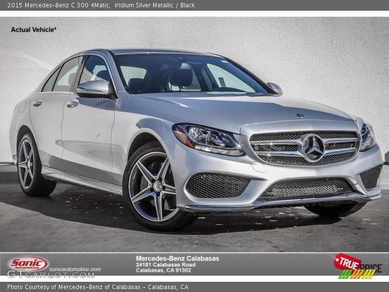 Iridium Silver Metallic / Black 2015 Mercedes-Benz C 300 4Matic