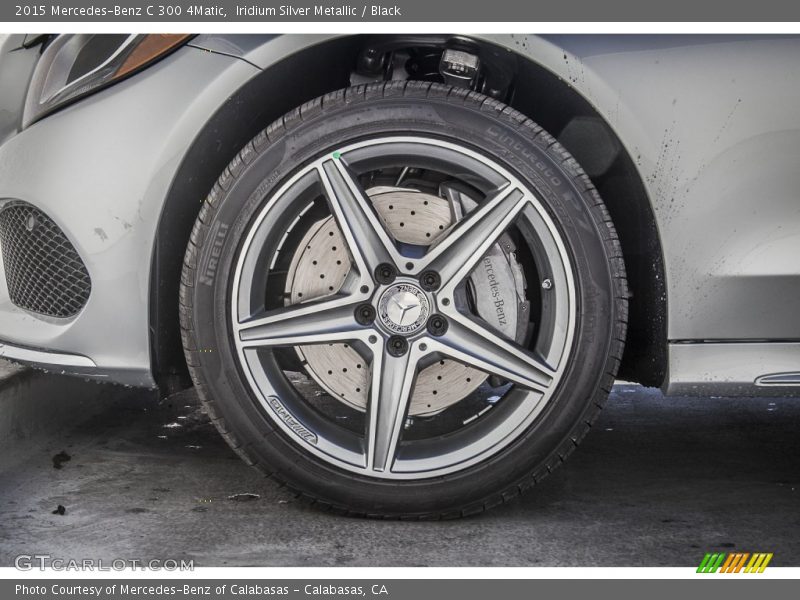Iridium Silver Metallic / Black 2015 Mercedes-Benz C 300 4Matic
