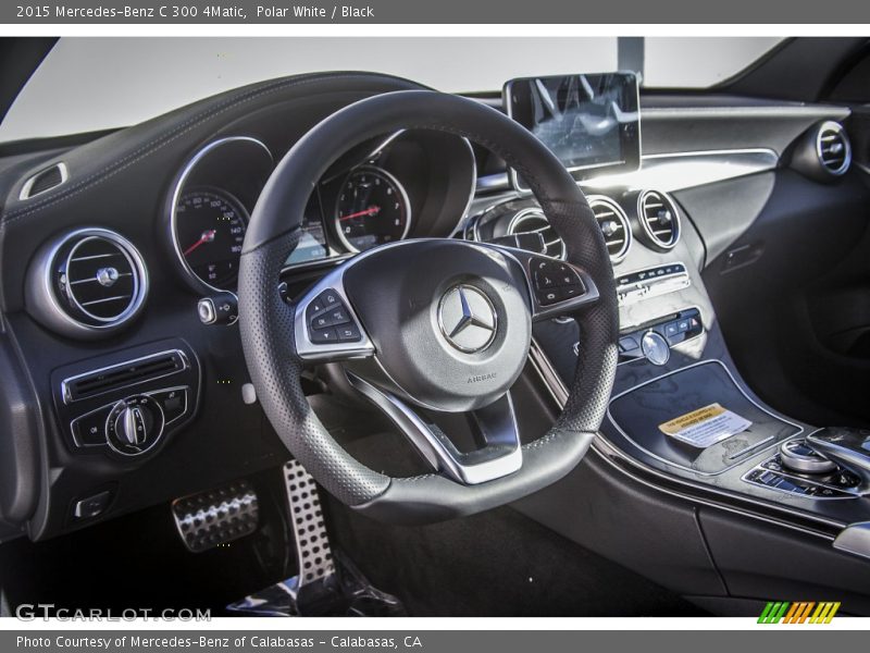 Polar White / Black 2015 Mercedes-Benz C 300 4Matic