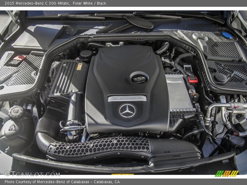 Polar White / Black 2015 Mercedes-Benz C 300 4Matic
