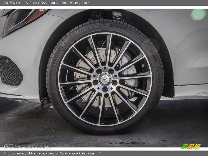 Polar White / Black 2015 Mercedes-Benz C 300 4Matic