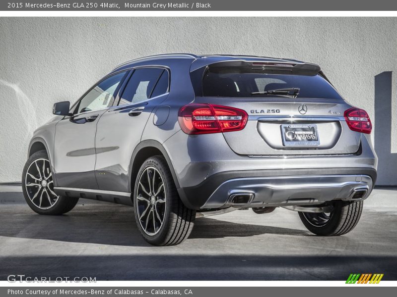 Mountain Grey Metallic / Black 2015 Mercedes-Benz GLA 250 4Matic