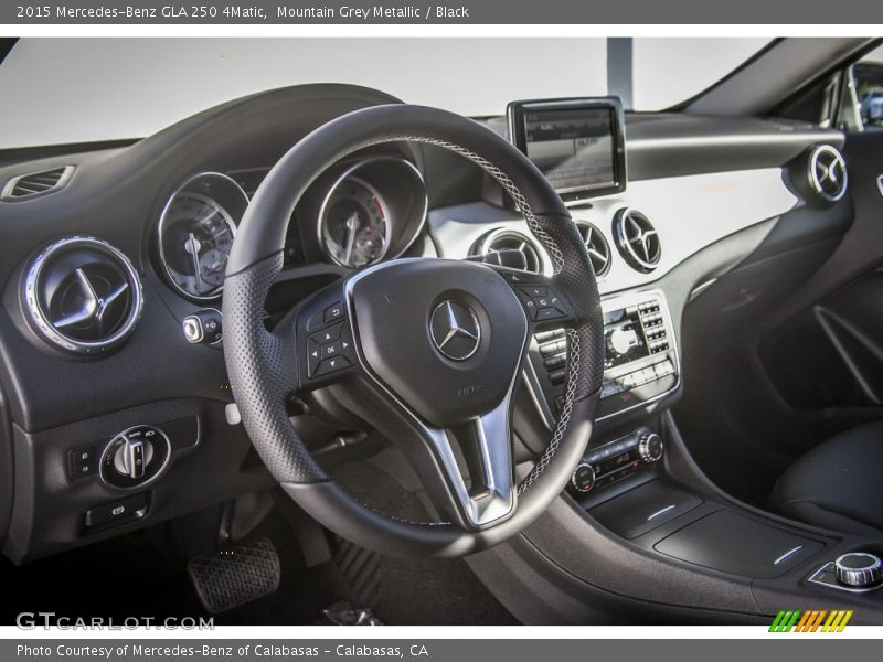 Mountain Grey Metallic / Black 2015 Mercedes-Benz GLA 250 4Matic