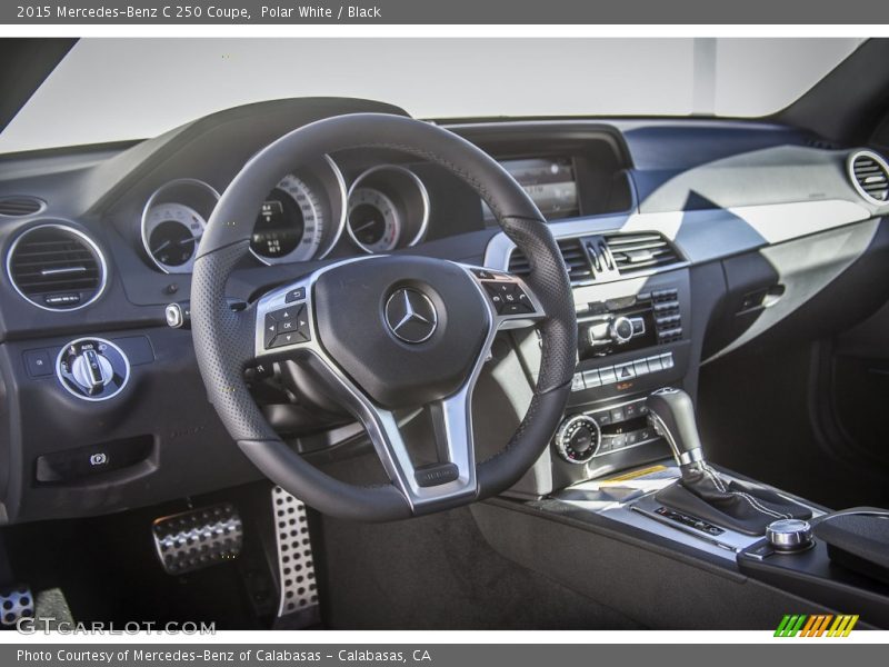 Polar White / Black 2015 Mercedes-Benz C 250 Coupe