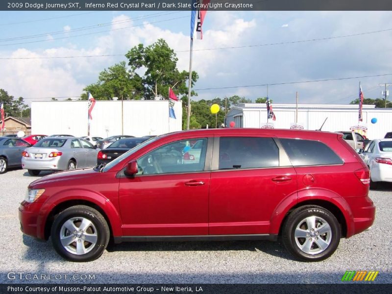 Inferno Red Crystal Pearl / Dark Slate Gray/Light Graystone 2009 Dodge Journey SXT