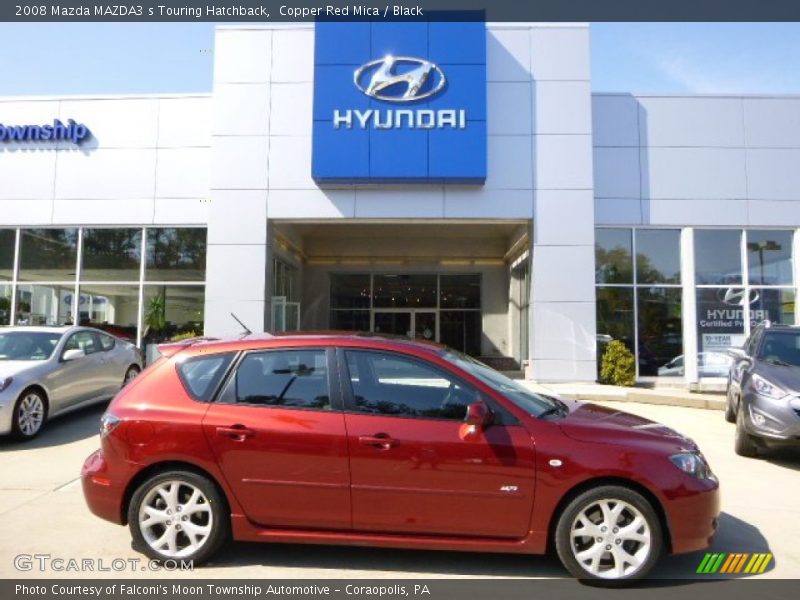 Copper Red Mica / Black 2008 Mazda MAZDA3 s Touring Hatchback