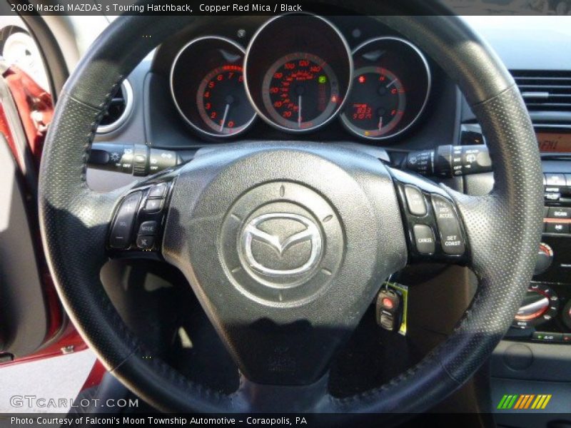 Copper Red Mica / Black 2008 Mazda MAZDA3 s Touring Hatchback