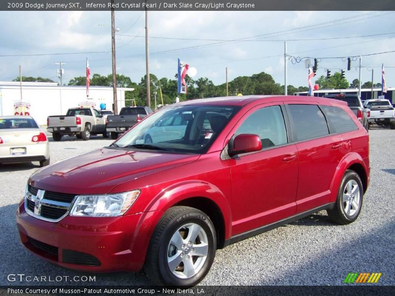 Inferno Red Crystal Pearl / Dark Slate Gray/Light Graystone 2009 Dodge Journey SXT