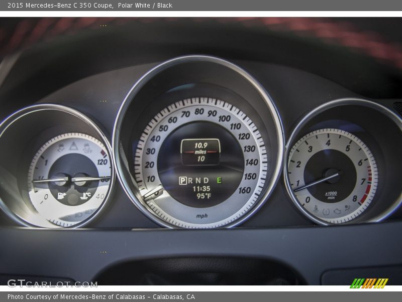 Polar White / Black 2015 Mercedes-Benz C 350 Coupe