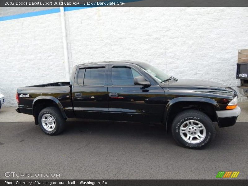 Black / Dark Slate Gray 2003 Dodge Dakota Sport Quad Cab 4x4