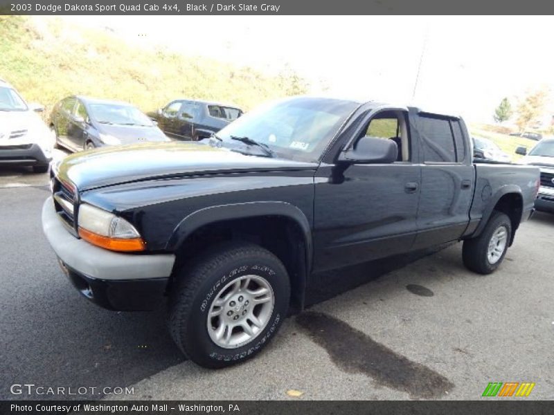 Black / Dark Slate Gray 2003 Dodge Dakota Sport Quad Cab 4x4