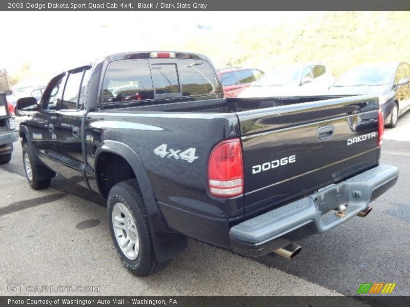 Black / Dark Slate Gray 2003 Dodge Dakota Sport Quad Cab 4x4