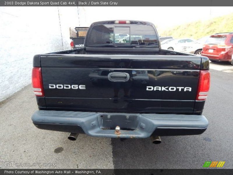 Black / Dark Slate Gray 2003 Dodge Dakota Sport Quad Cab 4x4