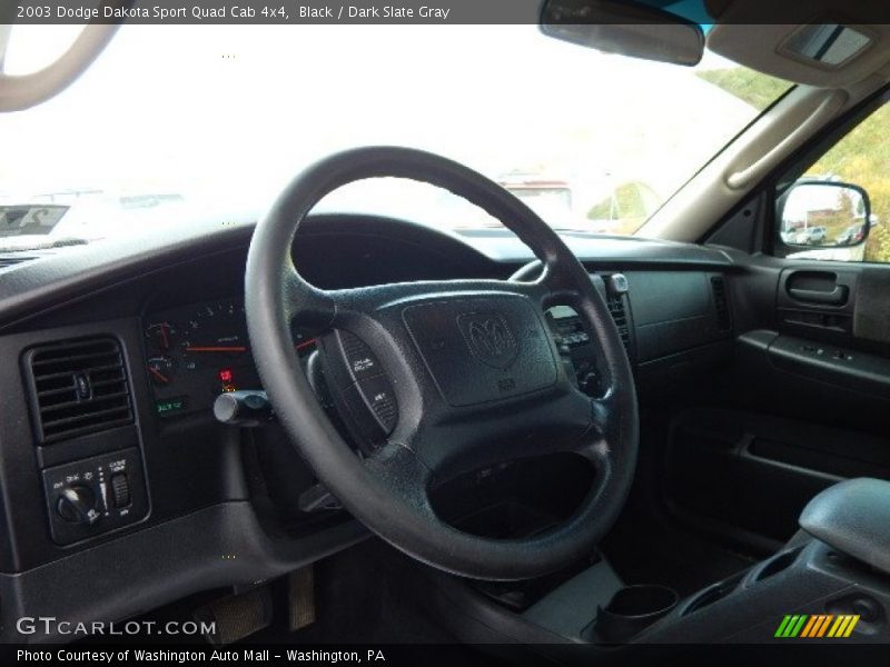Black / Dark Slate Gray 2003 Dodge Dakota Sport Quad Cab 4x4