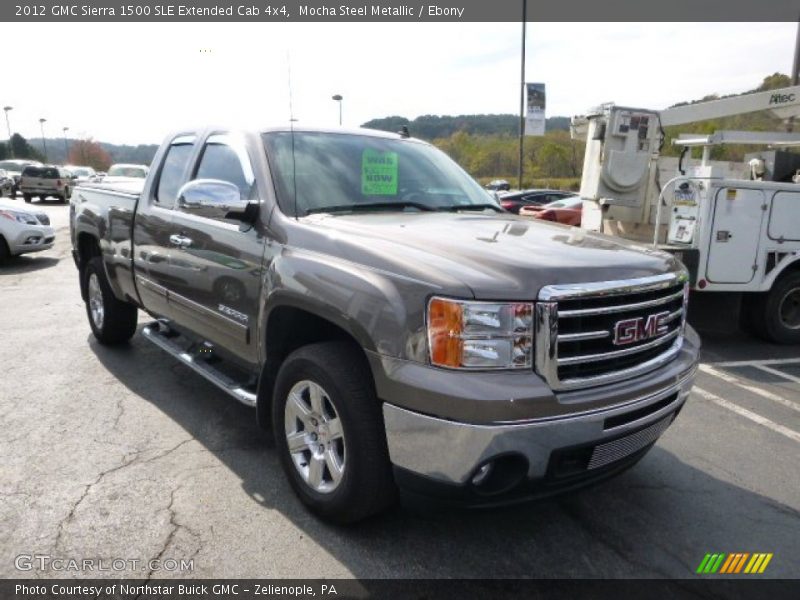Mocha Steel Metallic / Ebony 2012 GMC Sierra 1500 SLE Extended Cab 4x4