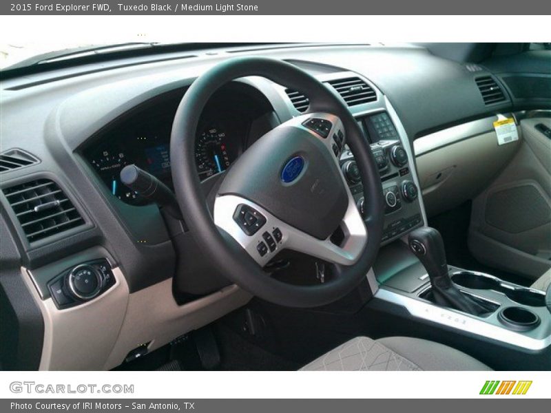 Tuxedo Black / Medium Light Stone 2015 Ford Explorer FWD