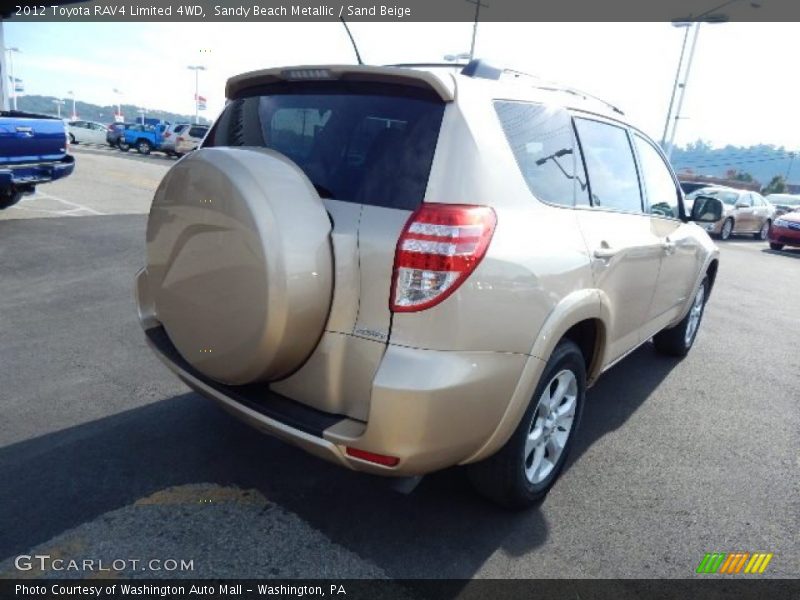 Sandy Beach Metallic / Sand Beige 2012 Toyota RAV4 Limited 4WD