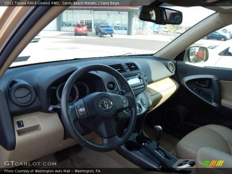 Sandy Beach Metallic / Sand Beige 2012 Toyota RAV4 Limited 4WD