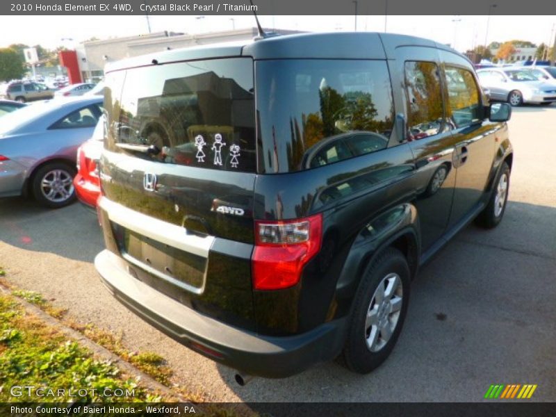 Crystal Black Pearl / Titanium 2010 Honda Element EX 4WD