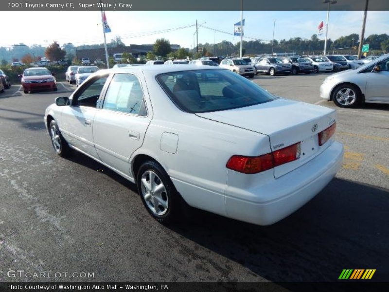 Super White / Gray 2001 Toyota Camry CE