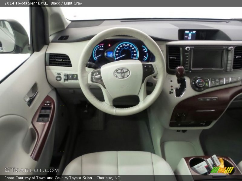 Black / Light Gray 2014 Toyota Sienna XLE