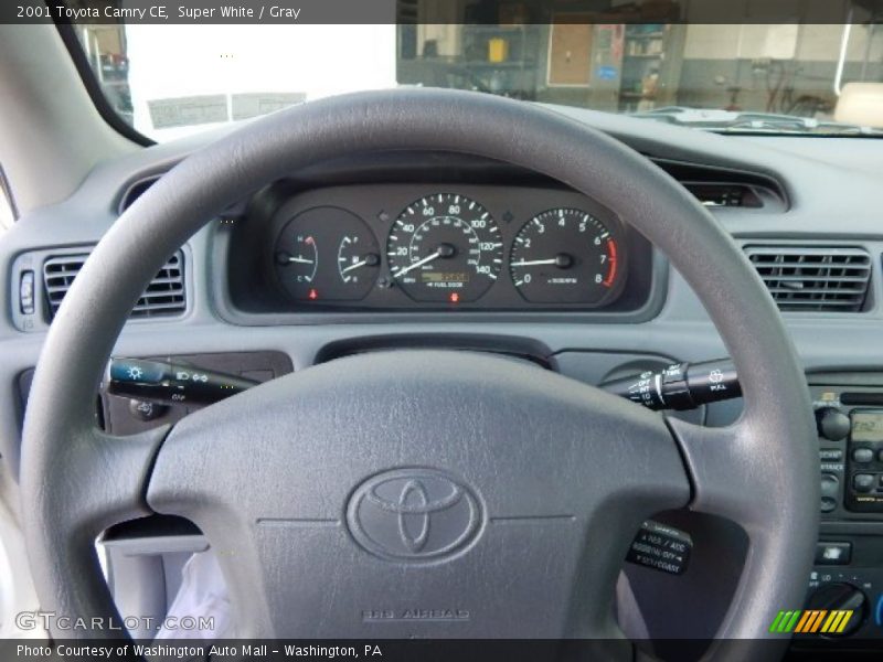 Super White / Gray 2001 Toyota Camry CE