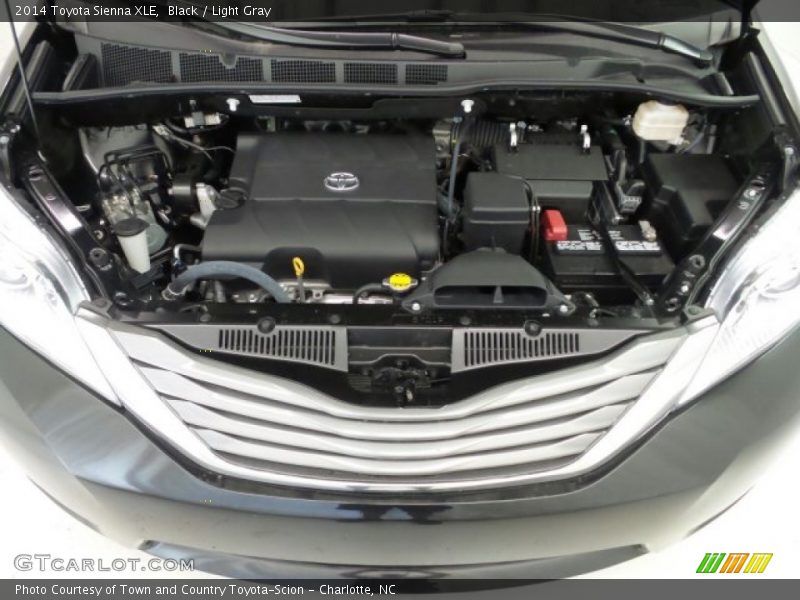 Black / Light Gray 2014 Toyota Sienna XLE
