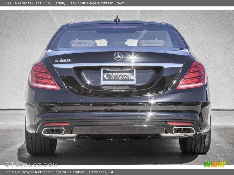 Black / Silk Beige/Espresso Brown 2015 Mercedes-Benz S 550 Sedan